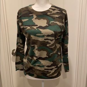 J.crew Marino wool sweater. Camo